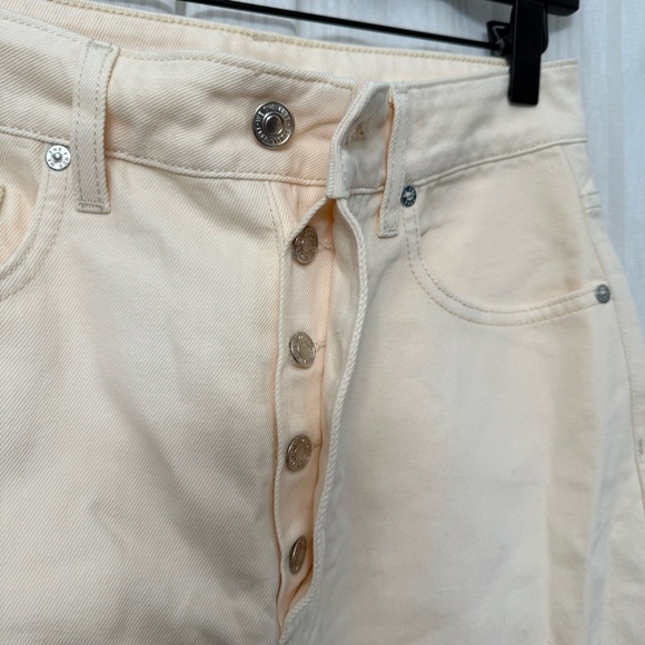 We The Free Cream High Ride Straight Leg Jeans - Picture 6 of 6